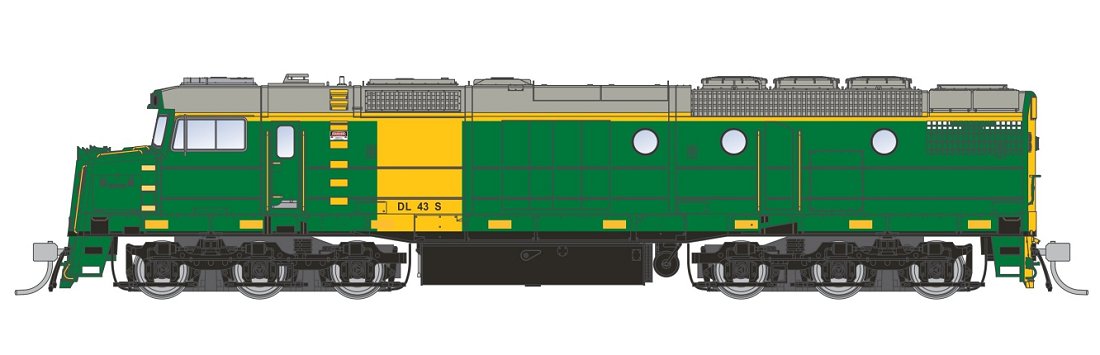 Australian National DL Class Locomotive - Flat Faded Finish
