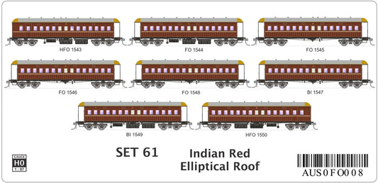SET 61 Indian Red, Elliptical Roof