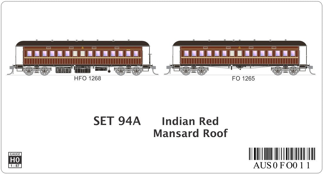 SET 94A Indian Red, Mansard Roof