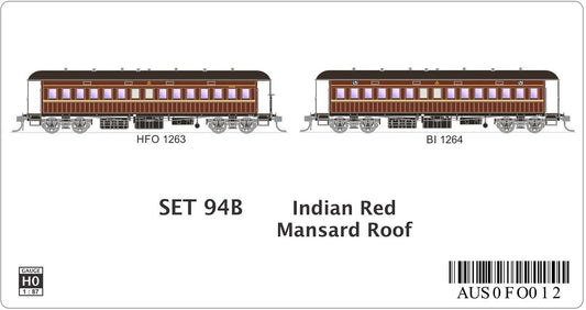 SET 94B Indian Red, Mansard Roof