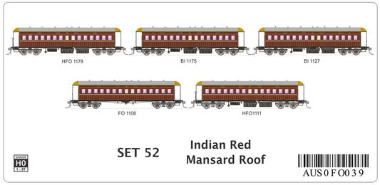 SET 52 Indian Red, Mansard Roof
