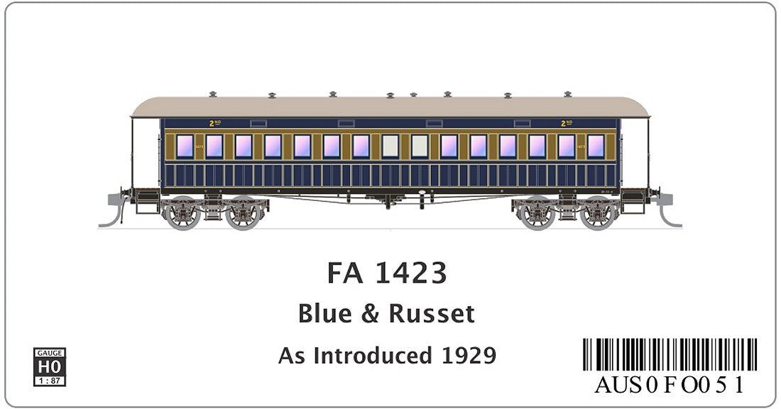 FA 1423 Blue & Russet as introduced 1929