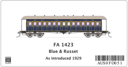 FA 1423 Blue & Russet as introduced 1929