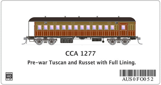 CCA 1277, Pre-war Tuscan & Russet with Full Lining