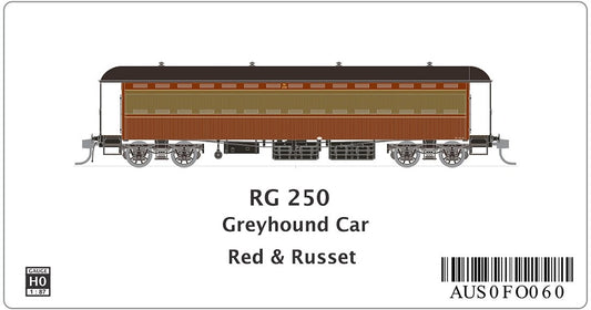 RG 250 Greyhound Car, Red & Russet