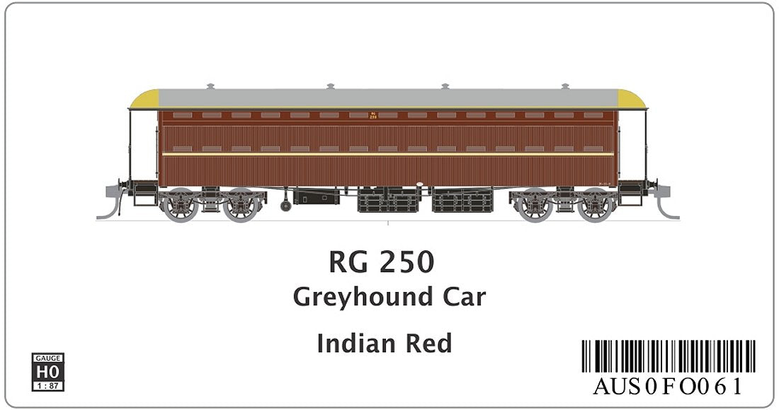 RG 250 Greyhound Car, Indian Red