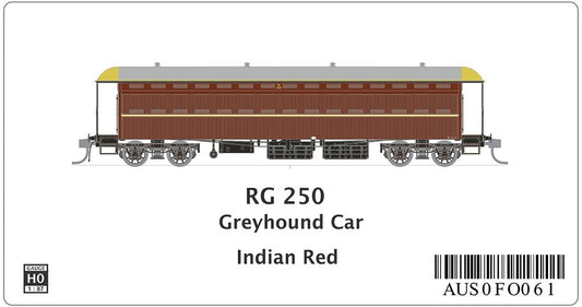 RG 250 Greyhound Car, Indian Red