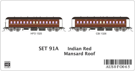 SET 91A Indian Red, Mansard Roof