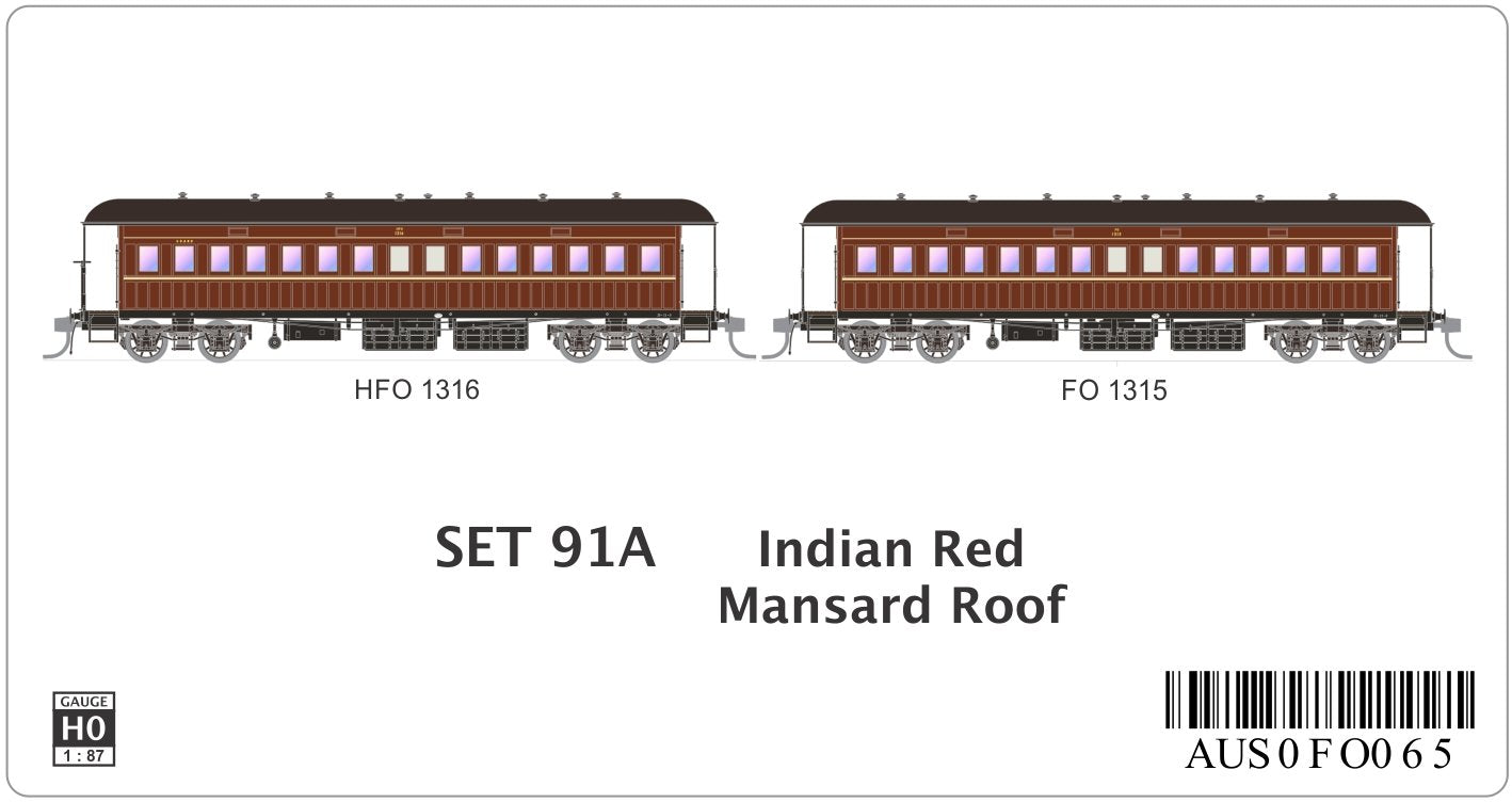 SET 91A Indian Red, Mansard Roof