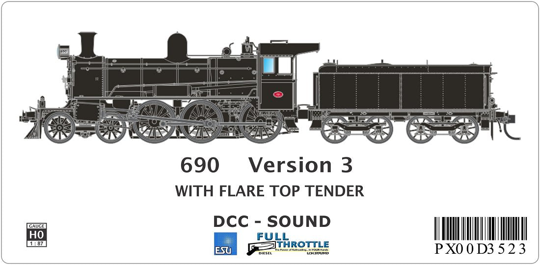 Version 3, with Flare Top Tender