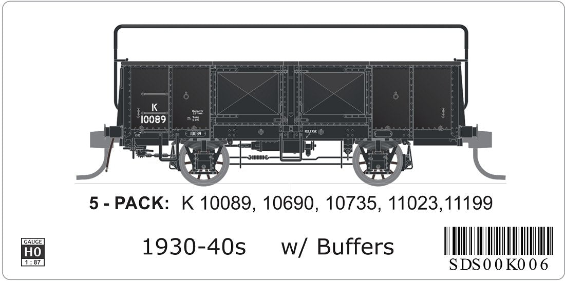 1930 - 40s, with buffers, spoked wheels