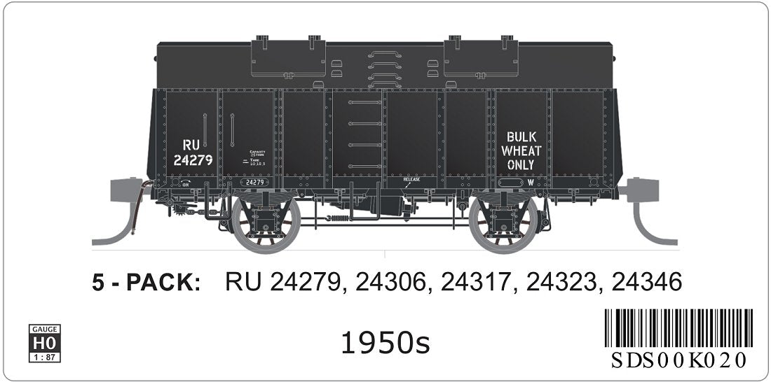 1950s, BULK WHEAT ONLY, spoked wheels