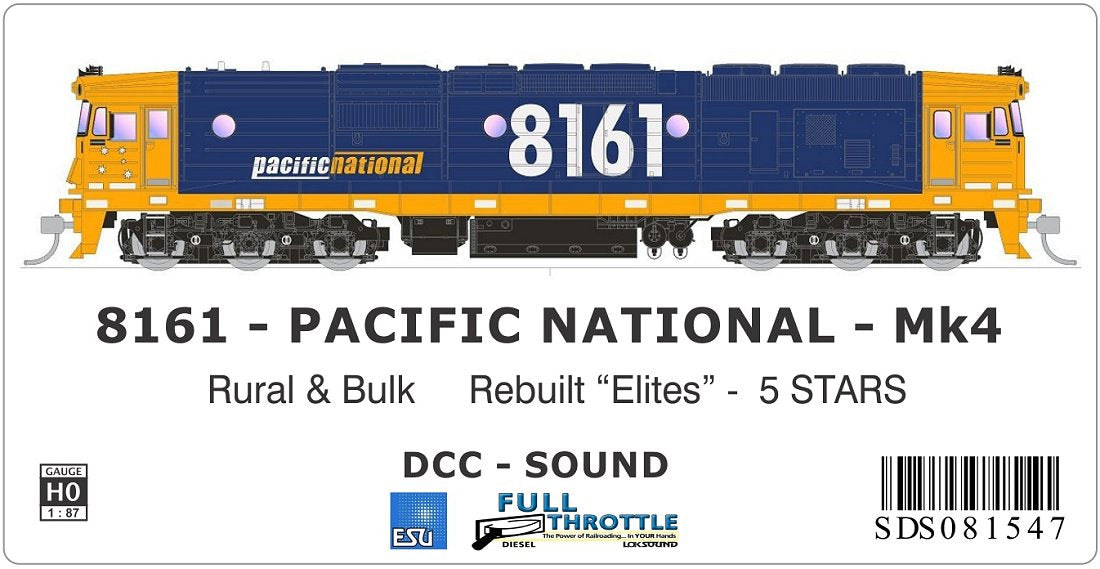 Pacific National Mk4 - Rural & Bulk, Rebuilt Elites, 5 stars