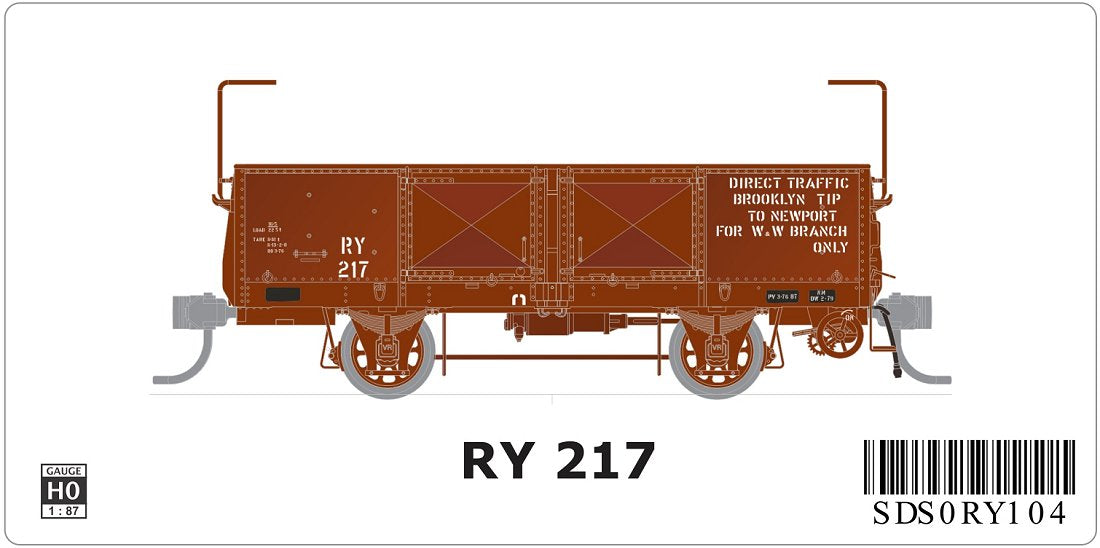 RY Wagon, with Traffic Lettering, single