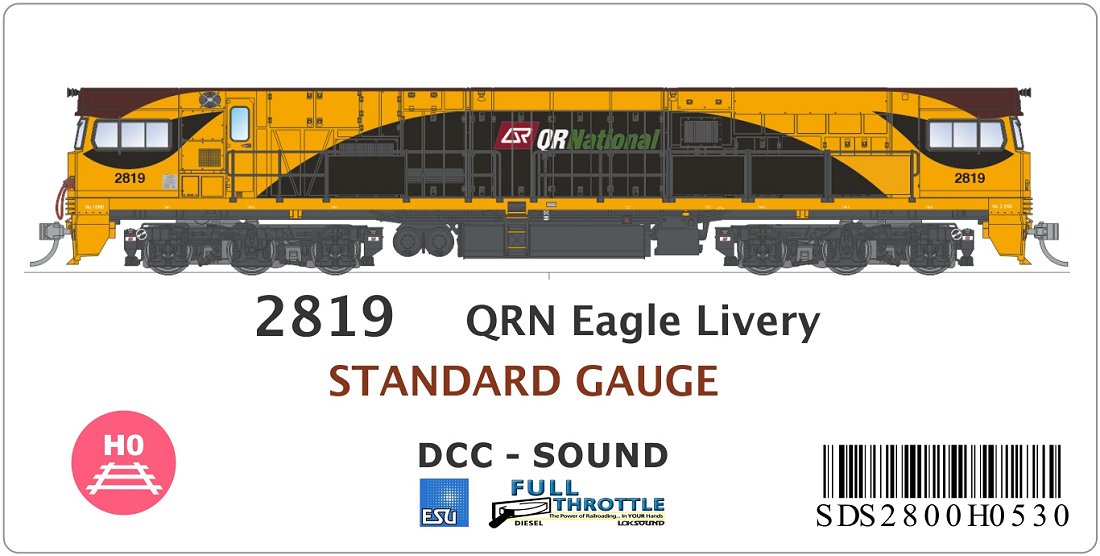 QRN Eagle Livery, Standard Gauge