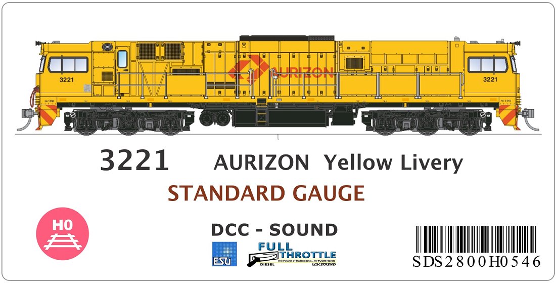 AURIZON Yellow Livery, Standard Gauge