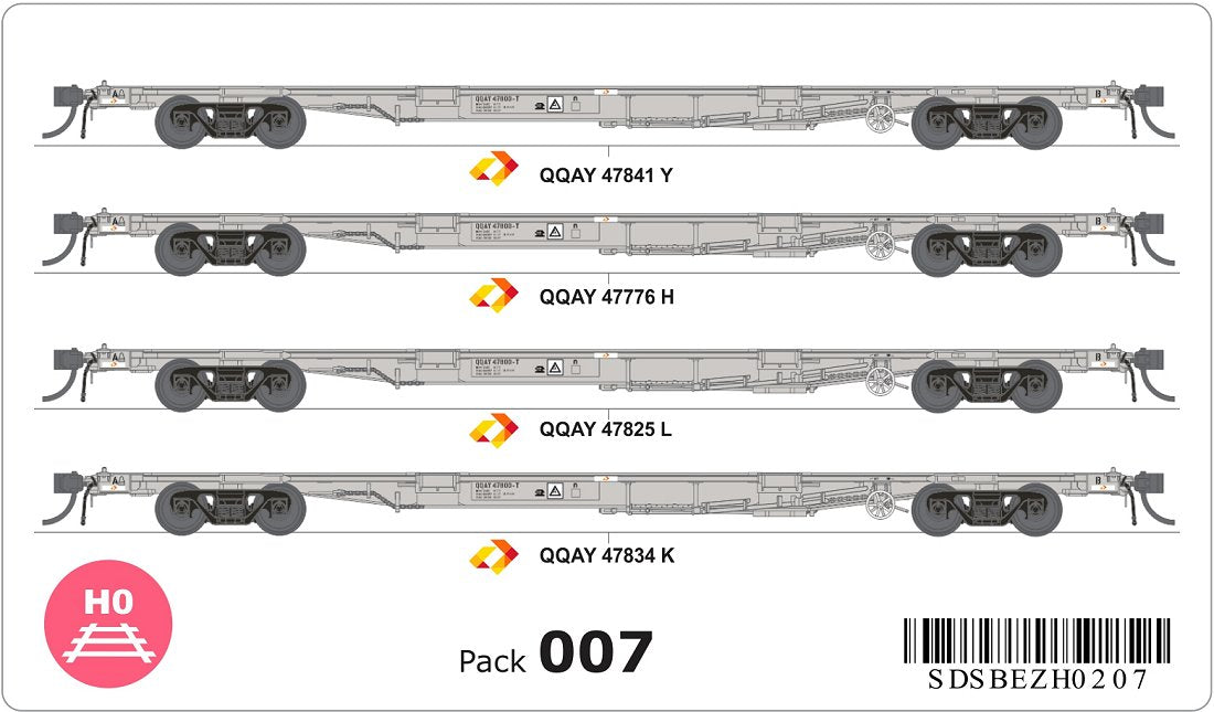 QQAY Container Wagons