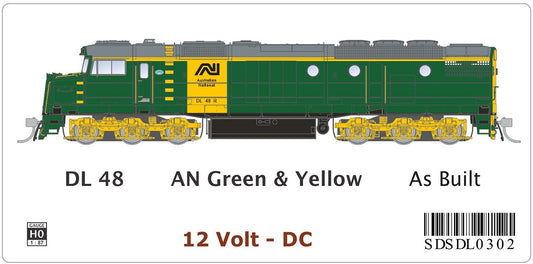 DL48 AN Green & Yellow - as built
