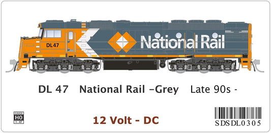 DL47 National Rail - Grey, late 90s -