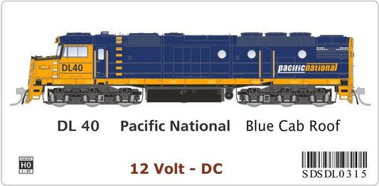 DL40 Pacific National - Blue Cab Roof