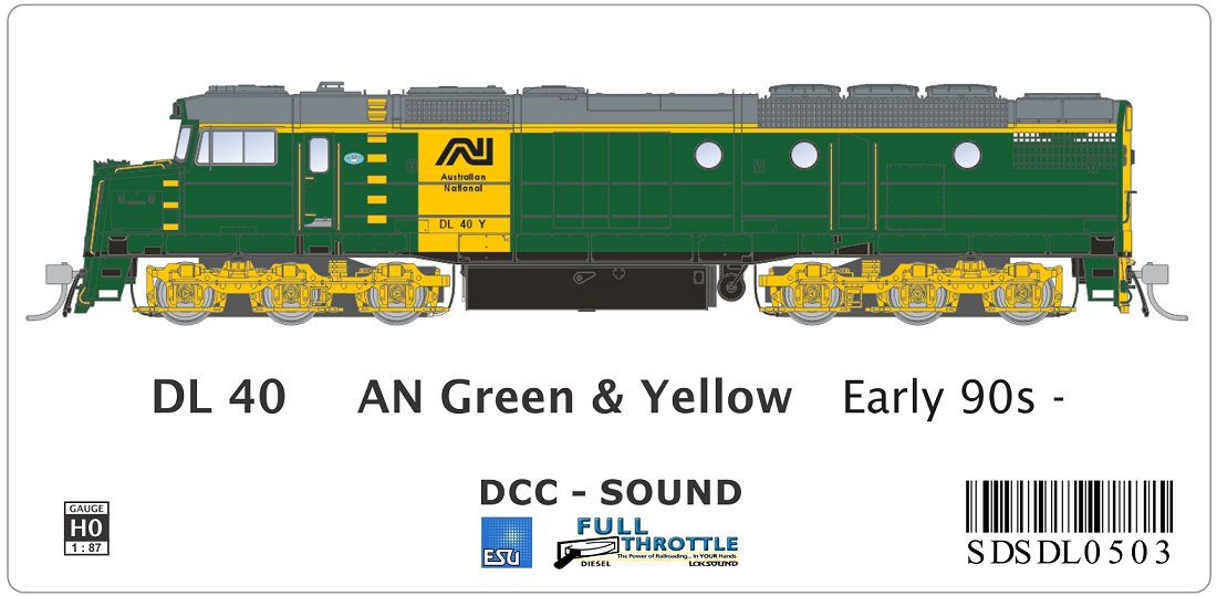 DL40 AN Green & Yellow - early 90s -