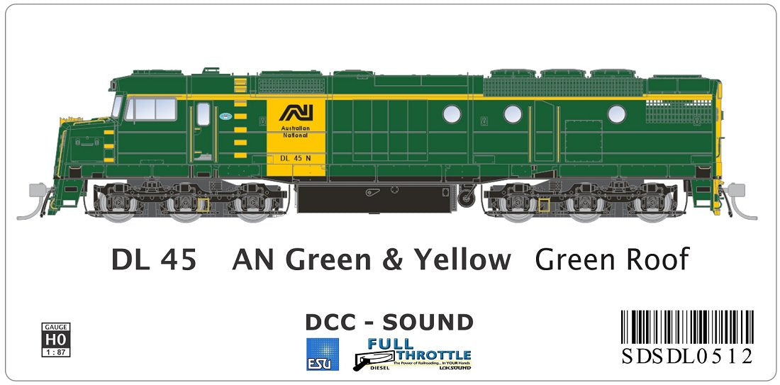 DL45 AN Green & Yellow - Green Roof