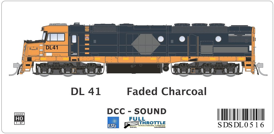 DL41 Faded Charcoal