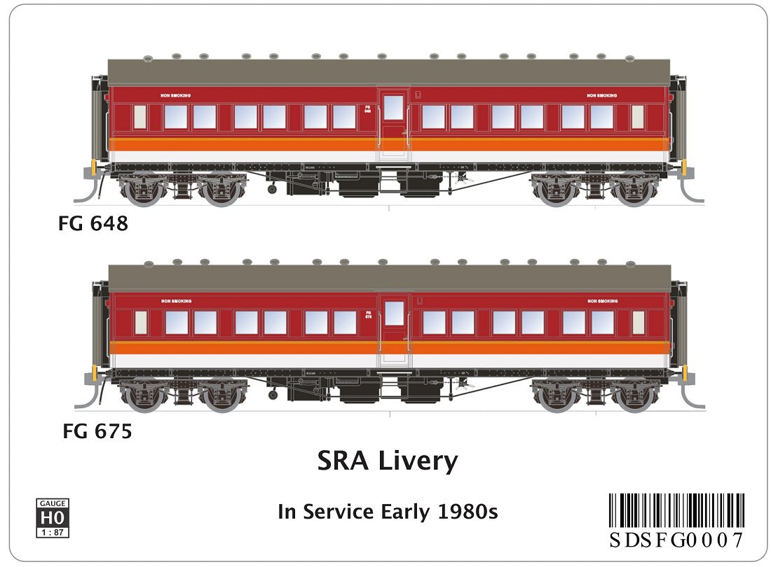 FG 648 & FG 675, SRA Livery, in service early 1980s
