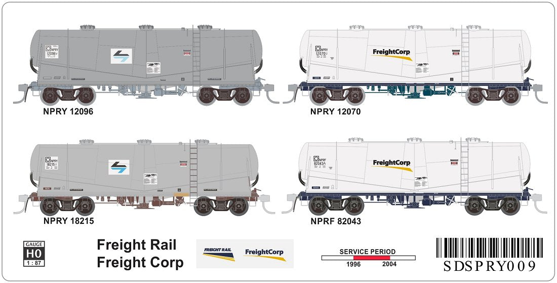 PRY009 Freight Rail, Freight Corp, NPRYx3, NPRFx1