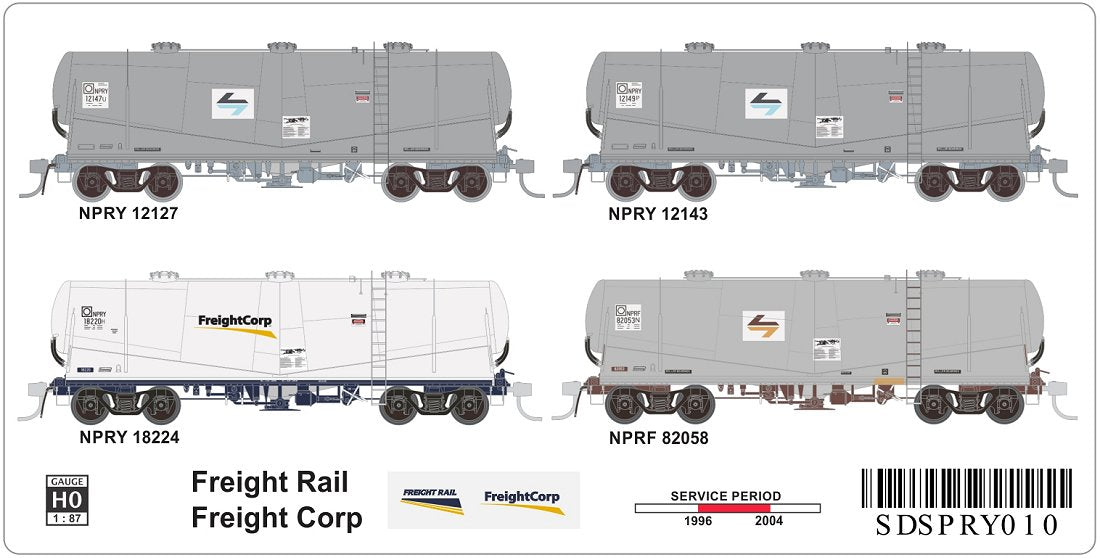 PRY010 Freight Rail, Freight Corp, NPRYx3, NPRFx1