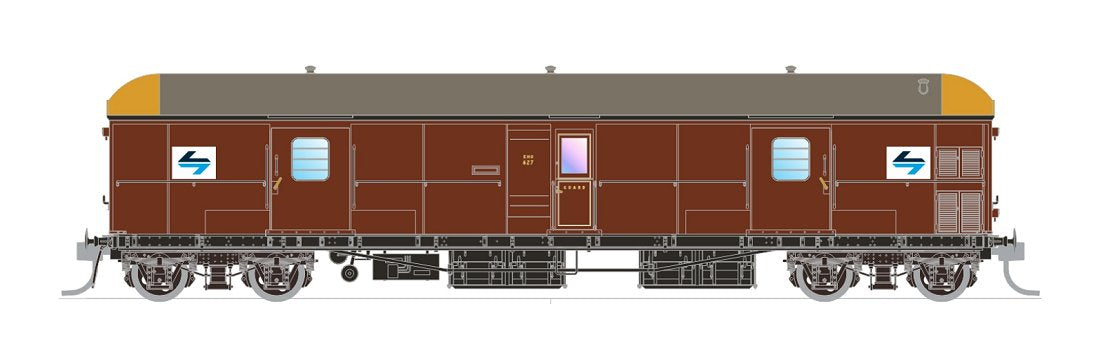 NSWGR EHO Brake Van, rebuilt with Sliding Luggage Compartment Doors