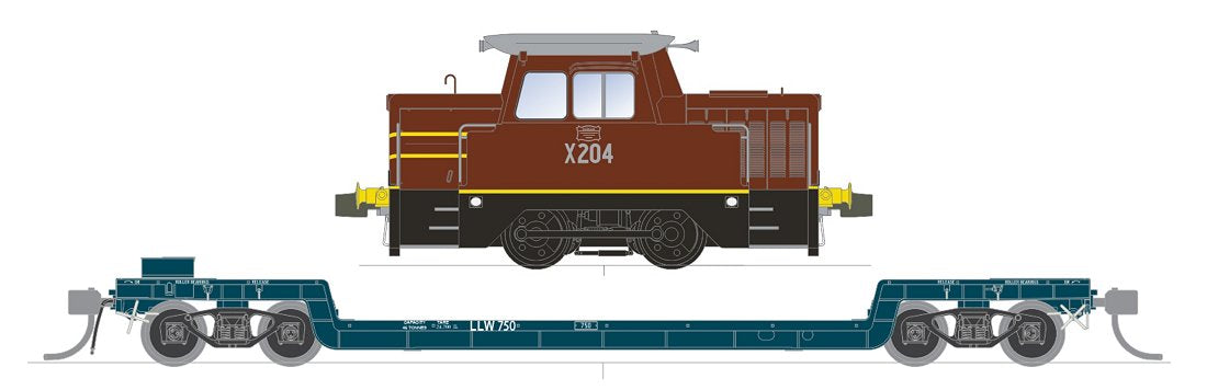 NSWGR X200 Diesel Rail Tractor, Series 1 (static model)