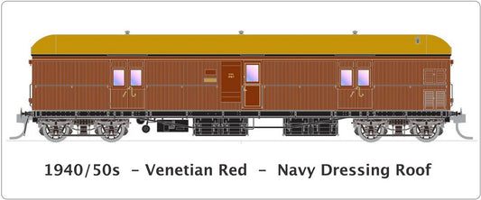 1940/50s, Venetian Red, Navy Dressing Roof