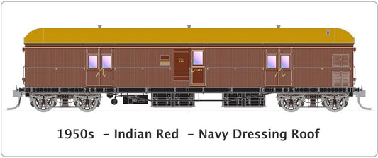 1950s, Indian Red, Navy Dressing Roof
