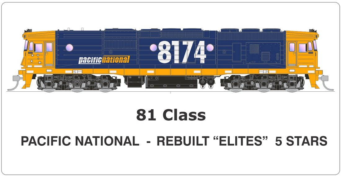 Pacific National Mk4 - Rural & Bulk, Rebuilt Elites, 5 stars