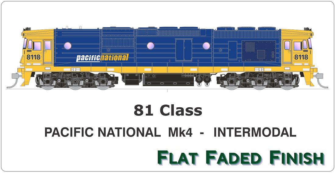 Pacific National Mk4 - Intermodal, Flat Faded Finish