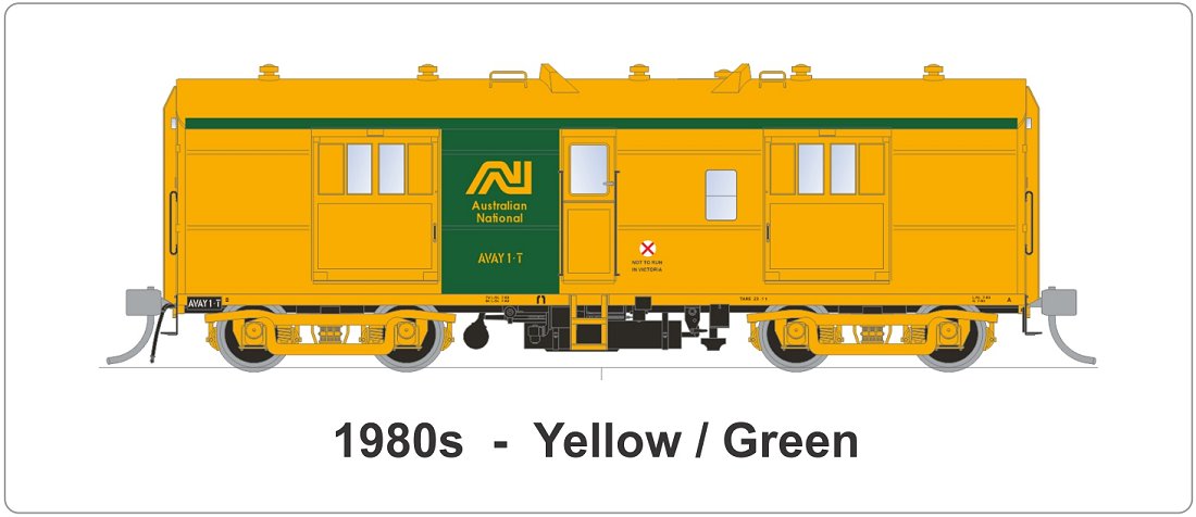 1980s, AN, Yellow / Green