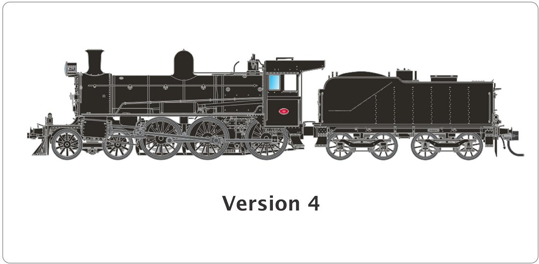 Version 4, Generator on Footplate, Bar Cow Catcher