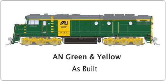 AN, Green & Yellow, as built