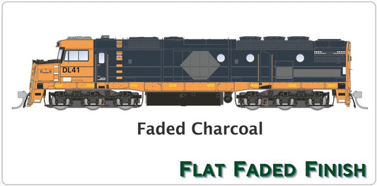 National Rail, Charcoal, Flat Faded Finish