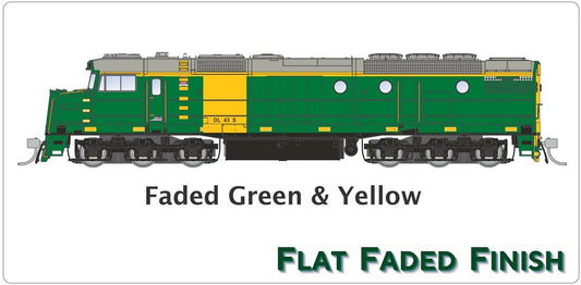 AN, Green & Yellow, Flat Faded Finish