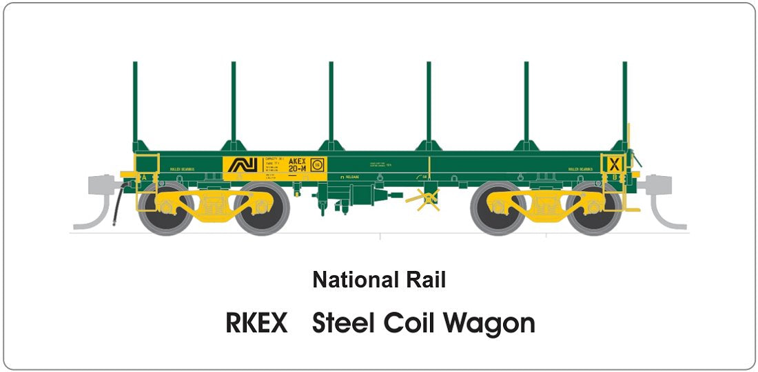 RCEX Steel Coil Wagon, 1994-, 3 wagons