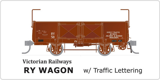 RY Wagon, with Traffic Lettering, single