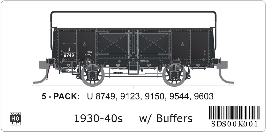 1930 - 40s, with buffers, spoked wheels