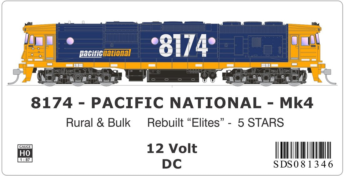 Pacific National Mk4 - Rural & Bulk, Rebuilt Elites, 5 stars