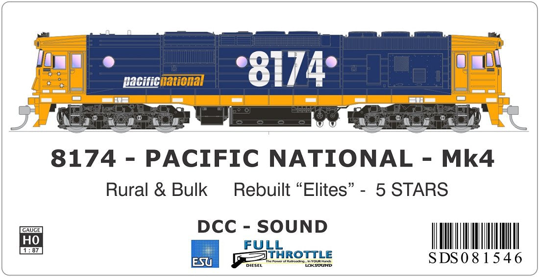 Pacific National Mk4 - Rural & Bulk, Rebuilt Elites, 5 stars