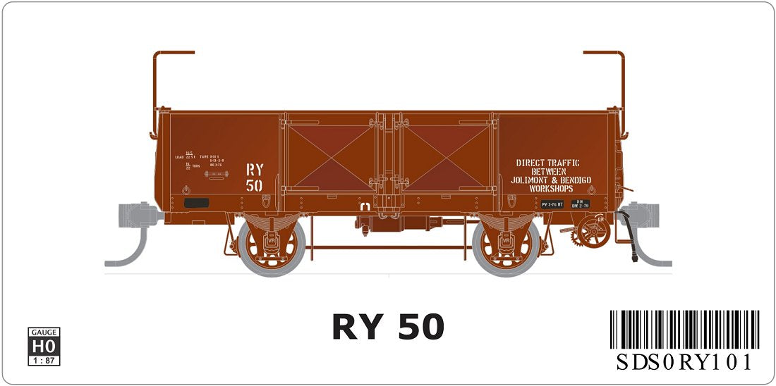 RY Wagon, with Traffic Lettering, single