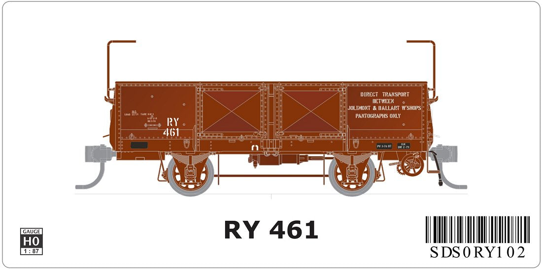RY Wagon, with Traffic Lettering, single
