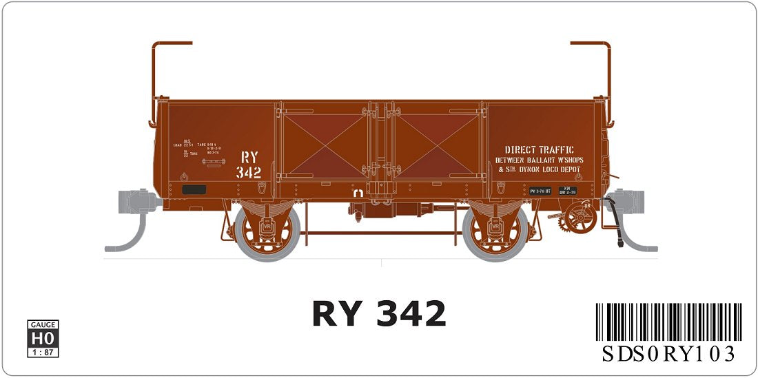 RY Wagon, with Traffic Lettering, single