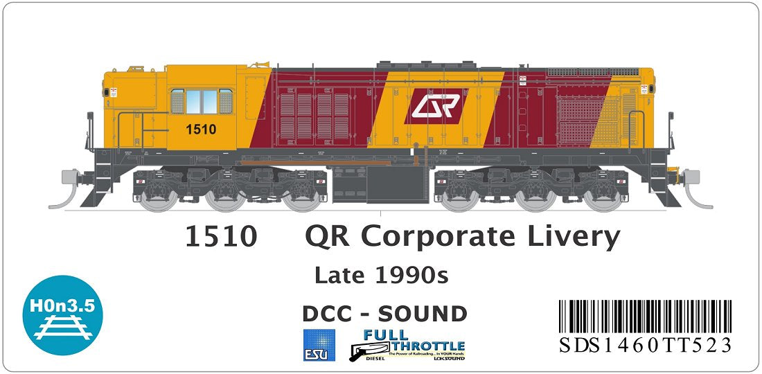 1502 Class, QR Corporate Livery, Late 1990s